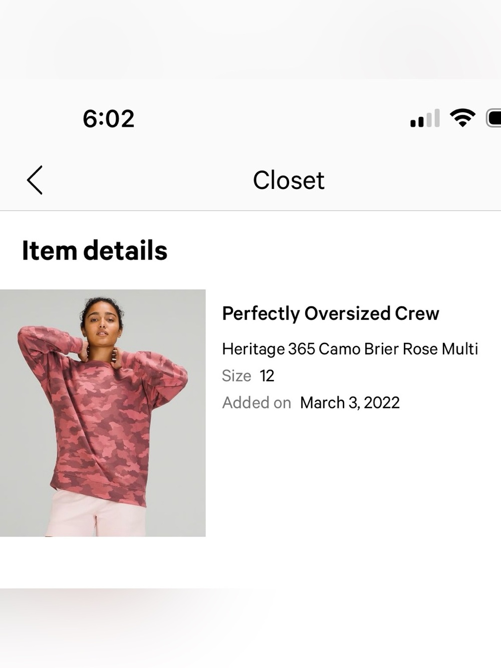 Lululemon Perfectly Oversized Sweatshirt - Picture 3 of 3